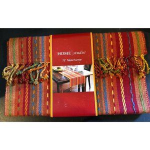 Fiesta Multicolor serape‎ 14x72 inches Table Runner / New from Home Studio